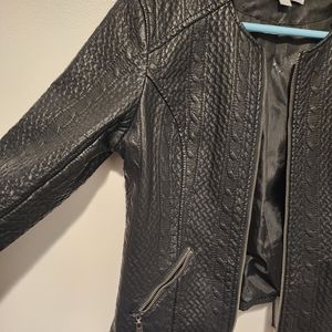 Black Leather Blazer